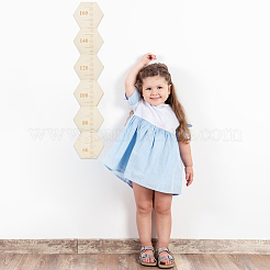 Hexagon Wood Measuring Growth Chart Rulers&nbsp;TOOL-WH0136-124A