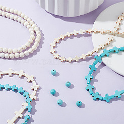 6 Styles Synthetic Turquoise Beads Strands Sets&nbsp;TURQ-GO0001-01