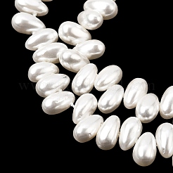 Electroplated Shell Pearl Beads Strands&nbsp;BSHE-B009-A01-5x8mm