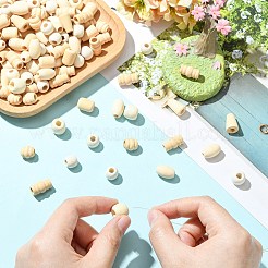 700 Pcs 7 Styles Unfinished Wood Beads&nbsp;WOOD-CJ0002-65