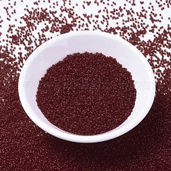 MIYUKIデリカビーズ  シリンダー  日本製シードビーズ  11/0  （db1262)マットトランスペアレントダーククランベリー  1.3x1.6mm  穴：0.8mm  約2000PCS /ボトル  10 G /ボトル&nbsp;SEED-JP0008-DB1262