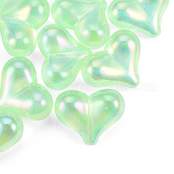 UV Plating Rainbow Iridescent Acrylic Beads&nbsp;PACR-T016-01B