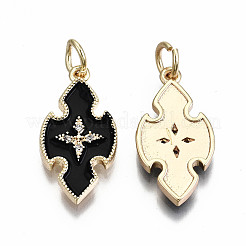 Brass Enamel Pendants&nbsp;KK-S356-199C-NF