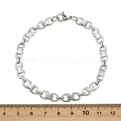 304 Stainless Steel Chain Bracelets for Women Men&nbsp;BJEW-Z143-28P