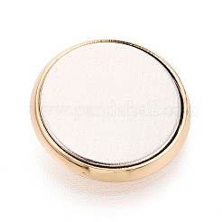 真鍮製磁気ブローチピンコンバーター  フラットラウンド  ゴールドカラー  16x5.5mm  穴：1.2mm&nbsp;FIND-N013-01B-G