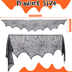 Halloween Theme Polyester Lace Embroidery Table Mats&nbsp;AJEW-WH0166-64