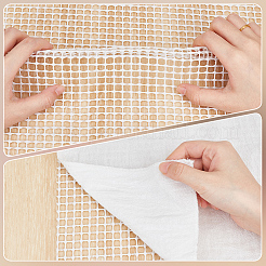PVCフォームネット生地  滑り止めマットレスパッド  ソファ用  カウチ  椅子のクッション  ホワイト  1205x605x3mm&nbsp;DIY-GF0014-38