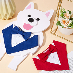 2Pcs 2 Styles Polyester Pet Handkerchi&nbsp;AJEW-CP0008-69A
