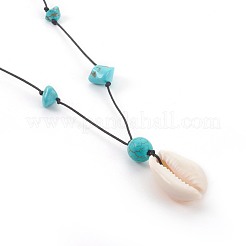 Natural & Synthetic Mixed Gemstone Necklaces&nbsp;NJEW-JN02288-M