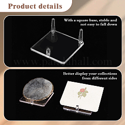 Square Acrylic Base Display Easel Stands&nbsp;ODIS-WH0030-131