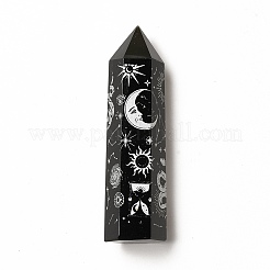 Point Tower Natural Obsidian Home Display Decoration&nbsp;DJEW-C002-01A