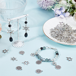 72Pcs 9 Styles Tibetan Style Alloy Pendants&nbsp;FIND-SC0008-45