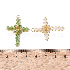 Glass Seed Beaded Pendants&nbsp;PALLOY-MZ01287