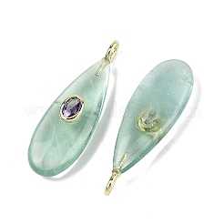 Natural Green Fluorite Pendants&nbsp;G-D357-03G