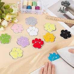 20Pcs 10 Colors Computerized Embroidery Cloth Iron on/Sew on Patches&nbsp;DIY-FG0010-16