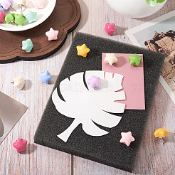 プラスチック製の星型画鋲20個  鉄のピン付き  ミックスカラー  16x15.5x19mm&nbsp;AJEW-TADJ0001-01