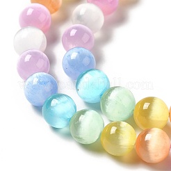 Natural Selenite Beads Strands&nbsp;G-P493-01A