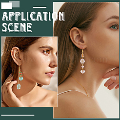 DIY Acrylic Beads & Glass Beads & Brass Earring Making Kit&nbsp;DIY-SC0029-03