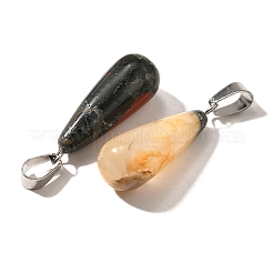 Natural Bloodstone Pendants&nbsp;G-T081-37
