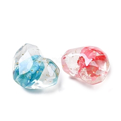 Transparent Resin & Natural Shell Beads&nbsp;RESI-B039-02B