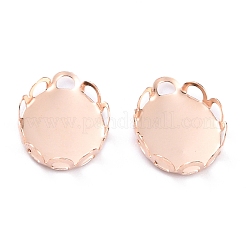 304 Stainless Steel Charms Cabochon Settings&nbsp;STAS-Y001-11EG
