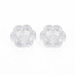透明なアクリルビーズ  花  透明  12.5x13x4mm  穴：1.2mm  約1150個/500g&nbsp;TACR-T003-34