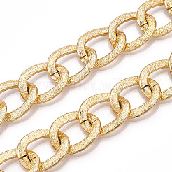 Aluminium Textured Curb Chains&nbsp;CHA-T001-50G
