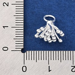 スターリングシルバーの花火チャーム925個  銀  13x12x10mm  穴：3.5mm&nbsp;STER-A032-02S