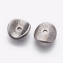 Tibetan Style Wavy Spacer Beads&nbsp;TIBEP-A11067-B-FF
