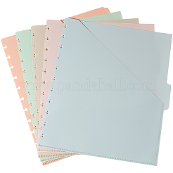 5Pcs PP Discbound Notebook Index Divider Sheets&nbsp;AJEW-WH20006-191B