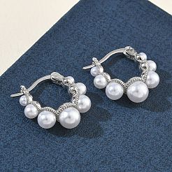 Brass Hoop Earrings for Women&nbsp;EJEW-A168-14P