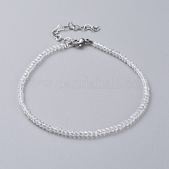 Electroplate Glass Beads Anklets&nbsp;AJEW-AN00279
