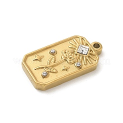 304 Stainless Steel Pendants&nbsp;STAS-I322-39G-01