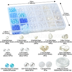 DIY Round Acrylic & ABS Plastic Imitation Pearl Beads Bracelets Jewelry Making Kits&nbsp;DIY-FS0007-41