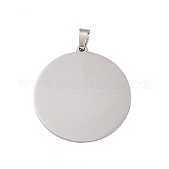 Non-Tarnish 304 Stainless Steel Pendants&nbsp;STAS-C063-02P