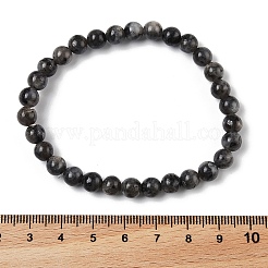 Natural Larvikite Bead Stretch Bracelets&nbsp;BJEW-K212-A-046