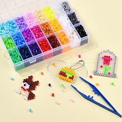 24 Colors DIY Fuse Beads Kit&nbsp;DIY-X0295-01E-5mm