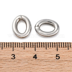 304ステンレススチールオープン丸カン  オーバル  ステンレス鋼色  11.5x8.5x2.5mm  10ゲージ  内径：6x3.5mm&nbsp;STAS-L234-144-144N