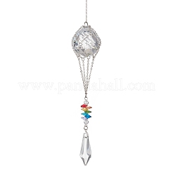 Glass Hot Air Balloon Hanging Suncatchers&nbsp;HJEW-JM04569-02