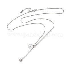 304 Stainless Steel Snake Chain Necklaces&nbsp;NJEW-D080-08P