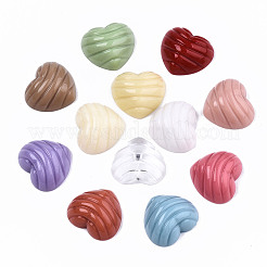 Mixed Opaque & Transparent Resin Beads&nbsp;RESI-T048-09
