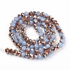 Electroplate Glass Beads Strands&nbsp;EGLA-A034-J6mm-N06
