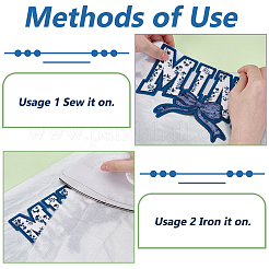 Polyester Iron on/Sew On Patches&nbsp;DIY-WH0593-02B