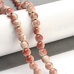 Baking Paint Synthetic Turquoise Beads Strands&nbsp;G-H060-03C