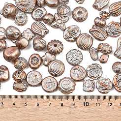 アンティーク調のアクリルビーズ  各種形状  桃パフ  4.5~27.5x9.5~29.5x6.5~15.5mm  穴：1.2~1.8mm&nbsp;AC-CBAAA05-01G