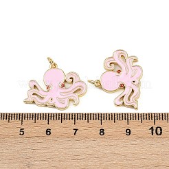 Brass Enamel Pendants&nbsp;KK-L240-01G-B01