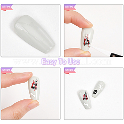 4 Sheets 4 Style Halloween Theme Nail Decals Stickers&nbsp;MRMJ-OC0003-58