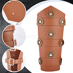 Adjustable PU Leather Cuff Wristband for Bikers&nbsp;AJEW-WH0415-25A