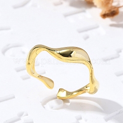 925 Sterling Silver Cuff Rings&nbsp;RJEW-D300-03G