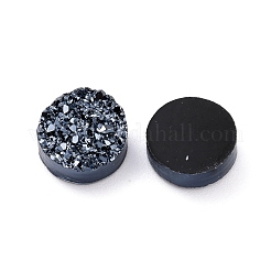 Resin Imitation Druzy Quartz Cabochons&nbsp;RESI-E013-03C-10mm